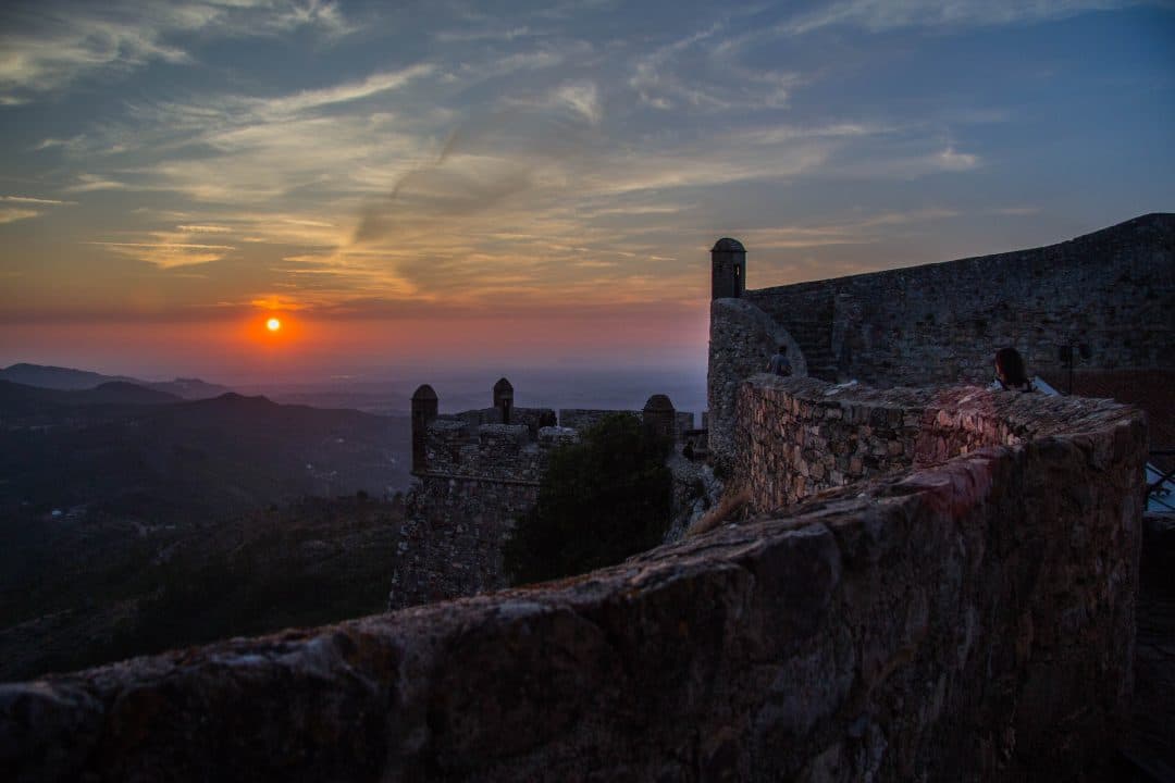 Atardecer en Marvão.