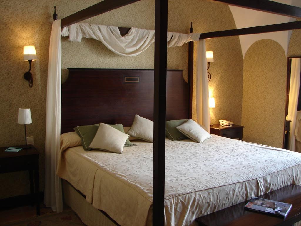 Imagen de una de las habitaciones de este hotel rural. 