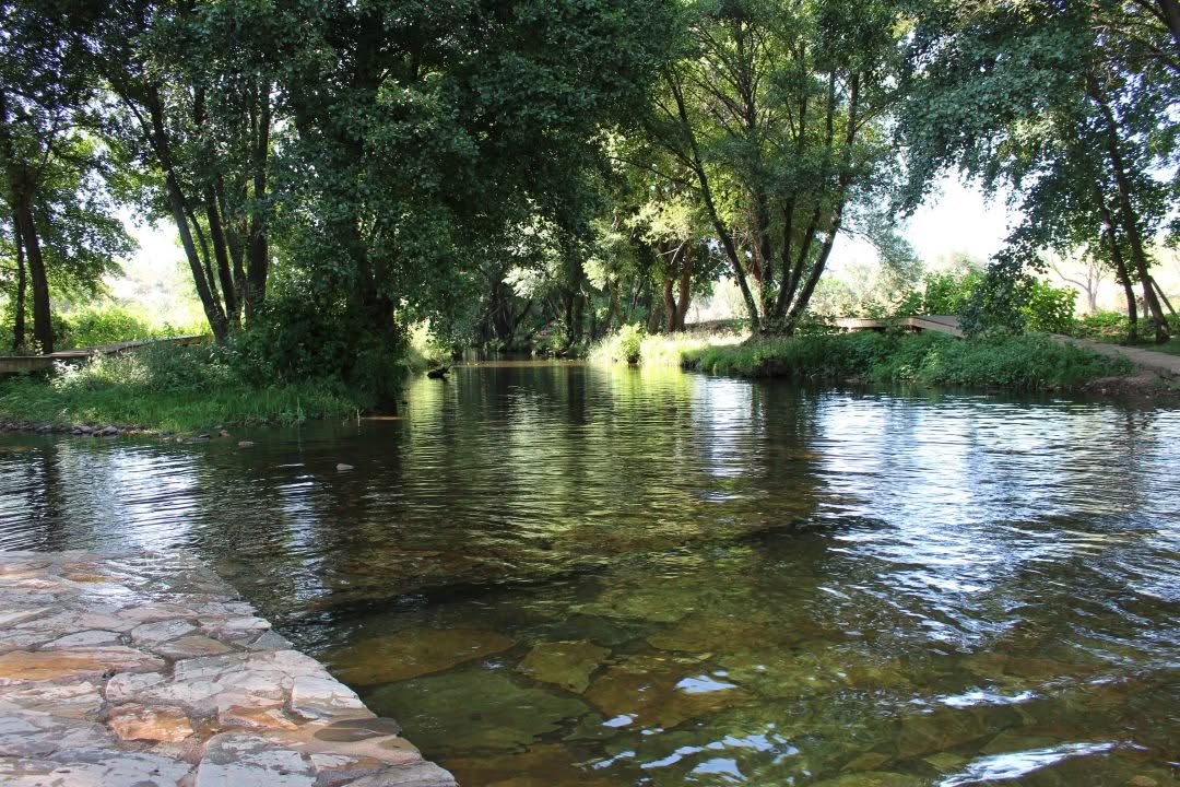 piscinas naturales, verano, La Codosera, Gévora, Extremadura